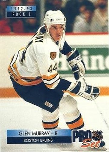 #222 Glen Murray - Boston Bruins - 1992-93 Pro Set Hockey