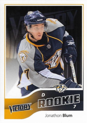 #222 Jonathon Blum - Nashville Predators - 2011-12 Upper Deck Victory Hockey