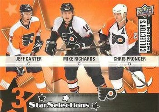 #222 Chris Pronger / Jeff Carter / Mike Richards - Philadelphia Flyers - 2009-10 Collector's Choice Hockey