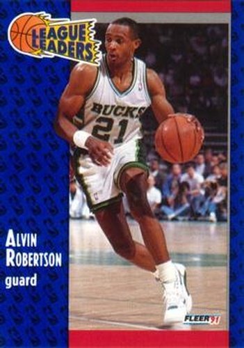 #222 Alvin Robertson - Milwaukee Bucks - 1991-92 Fleer Basketball