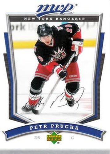 #222 Petr Prucha - New York Rangers - 2007-08 Upper Deck MVP Hockey