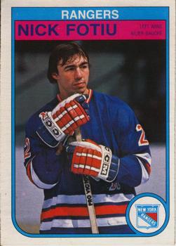 #222 Nick Fotiu - New York Rangers - 1982-83 O-Pee-Chee Hockey