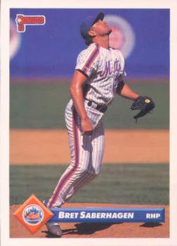 #222 Bret Saberhagen - New York Mets - 1993 Donruss Baseball