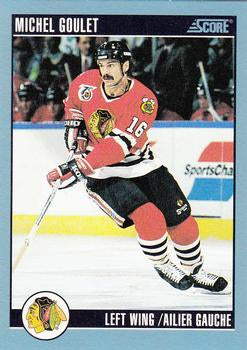 #222 Michel Goulet - Chicago Blackhawks - 1992-93 Score Canadian Hockey