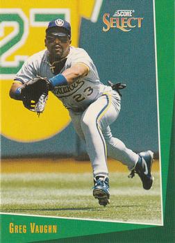 #222 Greg Vaughn - Milwaukee Brewers - 1993 Select Baseball