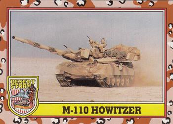 #222 M-110 Howitzer - 1991 Topps Desert Storm