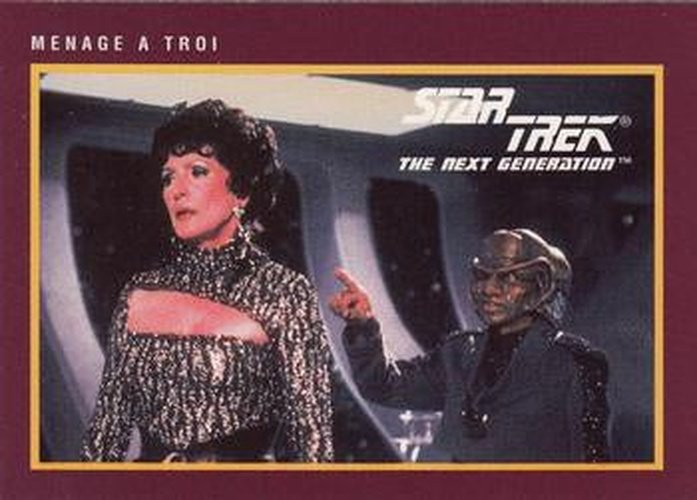#222 MŽnage ˆ Troi - 1991 Impel Star Trek 25th Anniversary