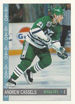 #222 Andrew Cassels - Hartford Whalers - 1992-93 O-Pee-Chee Hockey