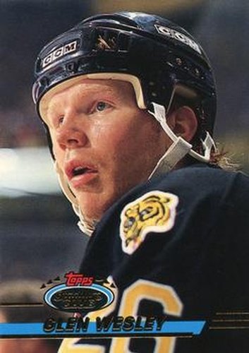 #222 Glen Wesley - Boston Bruins - 1993-94 Stadium Club Hockey