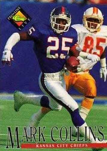 #222 Mark Collins - Kansas City Chiefs - 1994 Pro Line Live Football