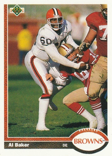 #222 Al Baker - Cleveland Browns - 1991 Upper Deck Football