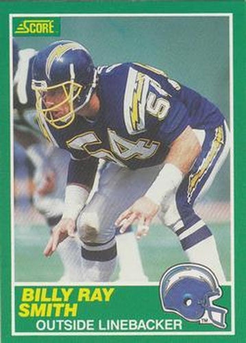 #222 Billy Ray Smith - San Diego Chargers - 1989 Score Football