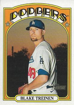 #222 Blake Treinen - Los Angeles Dodgers - 2021 Topps Heritage Baseball