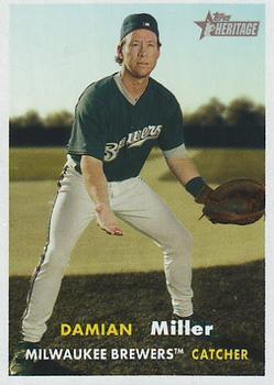 #222 Damian Miller - Milwaukee Brewers - 2006 Topps Heritage Baseball