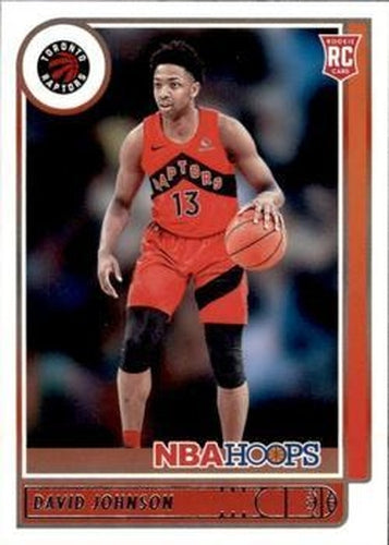 #222 David Johnson - Toronto Raptors - 2021-22 Hoops Basketball