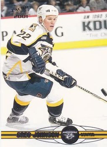 #222 Greg Johnson - Nashville Predators - 2000-01 Pacific Hockey