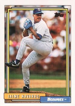 #222 Jaime Navarro - Milwaukee Brewers - 1992 Topps Baseball