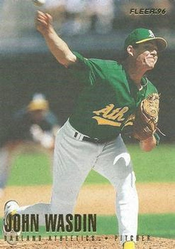 #222 John Wasdin - Oakland Athletics - 1996 Fleer Baseball