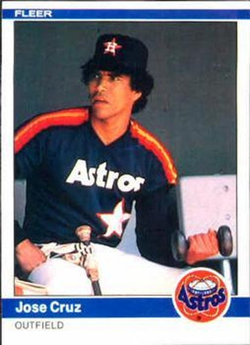 #222 Jose Cruz - Houston Astros - 1984 Fleer Baseball