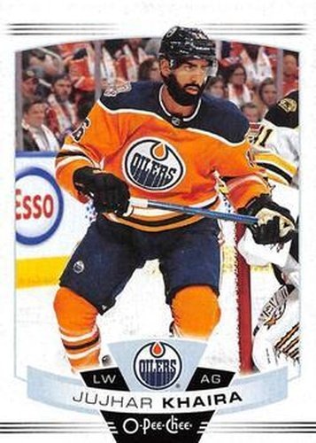 #222 Jujhar Khaira - Edmonton Oilers - 2019-20 O-Pee-Chee Hockey