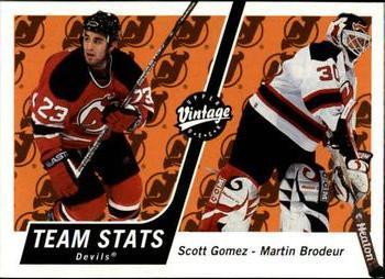 #222 Scott Gomez / Martin Brodeur - New Jersey Devils - 2000-01 Upper Deck Vintage Hockey