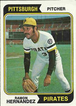 #222 Ramon Hernandez - Pittsburgh Pirates - 1974 Topps Baseball