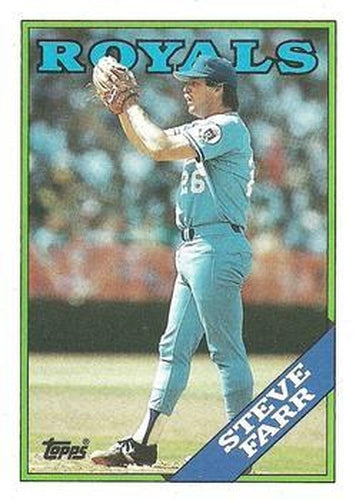 #222 Steve Farr - Kansas City Royals - 1988 Topps Baseball
