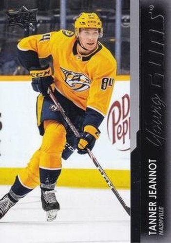 #222 Tanner Jeannot - Nashville Predators - 2021-22 Upper Deck Hockey
