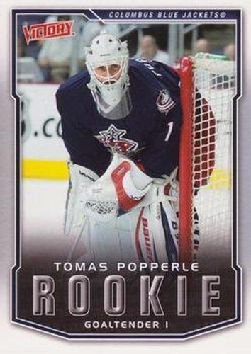 #222 Tomas Popperle - Columbus Blue Jackets - 2007-08 Upper Deck Victory Hockey
