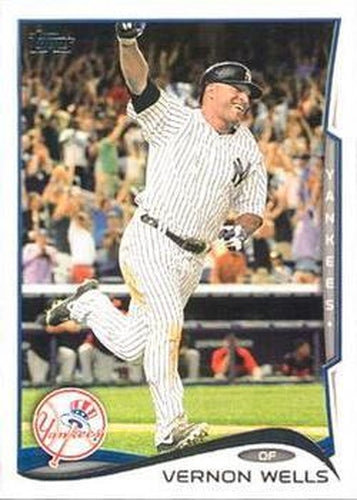 #222 Vernon Wells - New York Yankees - 2014 Topps Baseball