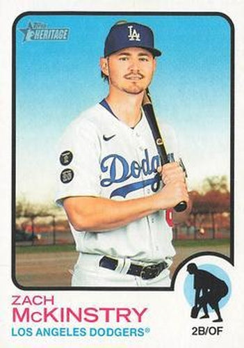 #222 Zach McKinstry - Los Angeles Dodgers - 2022 Topps Heritage Baseball