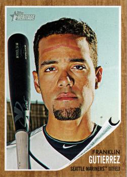 #222 Franklin Gutierrez - Seattle Mariners - 2011 Topps Heritage Baseball