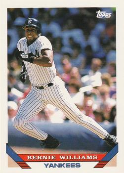 #222 Bernie Williams - New York Yankees - 1993 Topps Baseball
