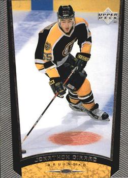 #222 Jonathan Girard - Boston Bruins - 1998-99 Upper Deck Hockey