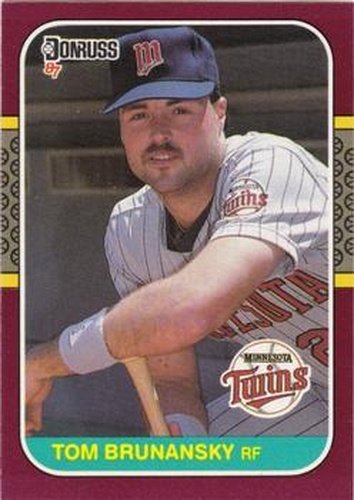#222 Tom Brunansky - Minnesota Twins - 1987 Donruss Opening Day Baseball
