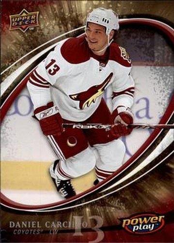 #222 Daniel Carcillo - Phoenix Coyotes - 2008-09 Upper Deck Power Play Box Set Hockey
