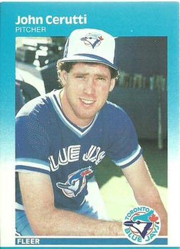 #222 John Cerutti - Toronto Blue Jays - 1987 Fleer Baseball