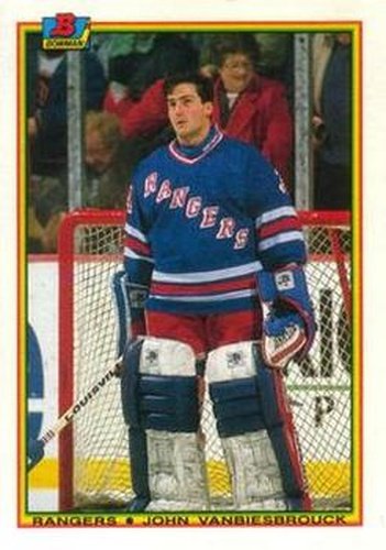 #222 John Vanbiesbrouck - New York Rangers - 1990-91 Bowman Hockey