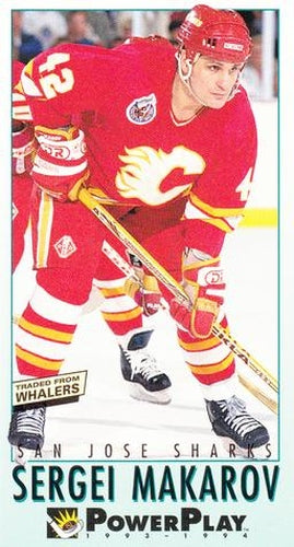 #222 Sergei Makarov - San Jose Sharks - 1993-94 Fleer PowerPlay Hockey
