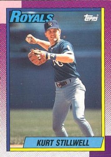 #222 Kurt Stillwell - Kansas City Royals - 1990 O-Pee-Chee Baseball