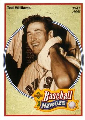 #29 Ted Williams - Boston Red Sox - 1992 Upper Deck Baseball - Baseball Heroes: Ted Williams