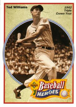 #30 Ted Williams - Boston Red Sox - 1992 Upper Deck Baseball - Baseball Heroes: Ted Williams