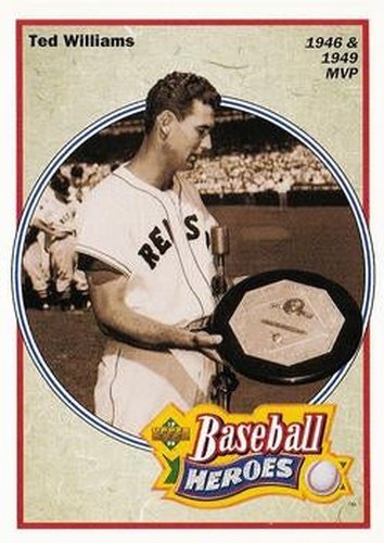 #31 Ted Williams - Boston Red Sox - 1992 Upper Deck Baseball - Baseball Heroes: Ted Williams