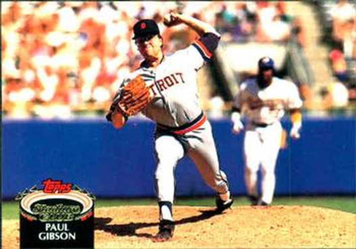 #223 Paul Gibson - Detroit Tigers - 1992 Stadium Club Baseball