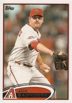 #223 Joe Saunders - Arizona Diamondbacks - 2012 Topps Baseball