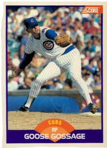 #223 Goose Gossage - Chicago Cubs - 1989 Score Baseball