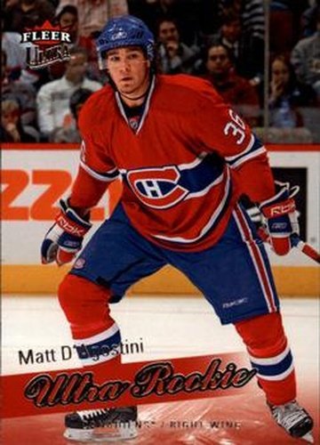 #223 Matt D'Agostini - Montreal Canadiens - 2008-09 Ultra Hockey