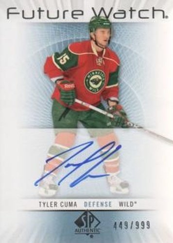 #223 Tyler Cuma - Minnesota Wild - 2012-13 SP Authentic Hockey