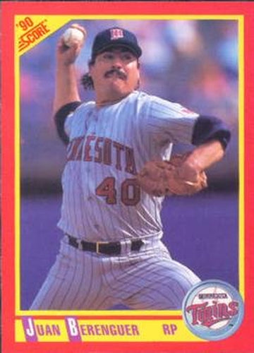 #223 Juan Berenguer - Minnesota Twins - 1990 Score Baseball