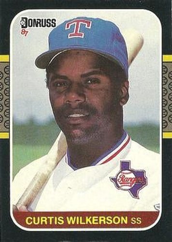 #223 Curtis Wilkerson - Texas Rangers - 1987 Donruss Baseball